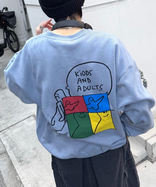 GOD BLESS YOU×MARK GONZALES トレーナー What it isNt)ART BY MARK GONZALES × GOD BLESS YOU PIGMENT