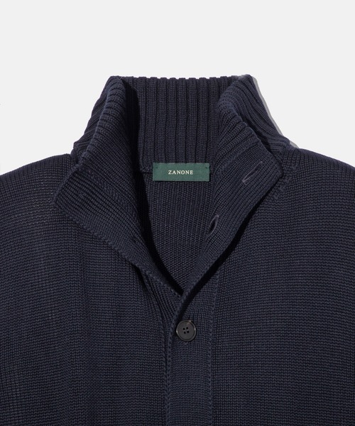 ZANONE カーディガン CHIOTO STAND KNIT CARDIGAN ザノーネ