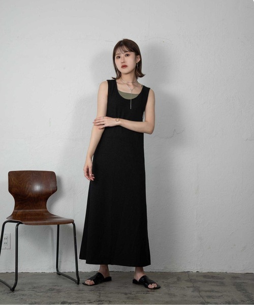 Amiur 「Amiur」 ノースリーブワンピース FREE ベージュ