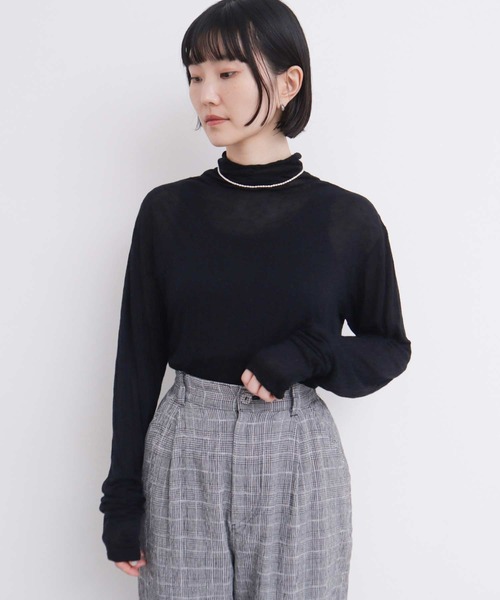 l'atelier du savon（アトリエドゥサボン） tシャツ _透けてるドット
