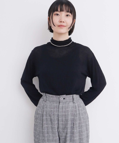 l'atelier du savon（アトリエドゥサボン） tシャツ _透けてるドット