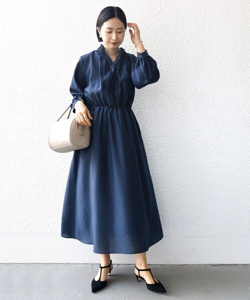 りかです❗ネイビー 七分袖 ワンピース りかです❗ネイビー 七分袖 ワンピース ワンピース(七分袖