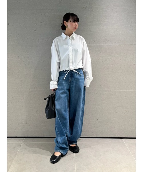 Mila Owen カーヴィービンテージ加工デニムパンツ【手洗い可能】 Mila Owen ジーンズ デニム デニムパンツ ウエストゴムカーヴィ