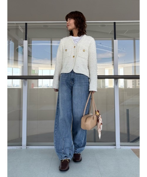 Mila Owen ジーンズ デニム デニムパンツ ウエストゴムカーヴィ