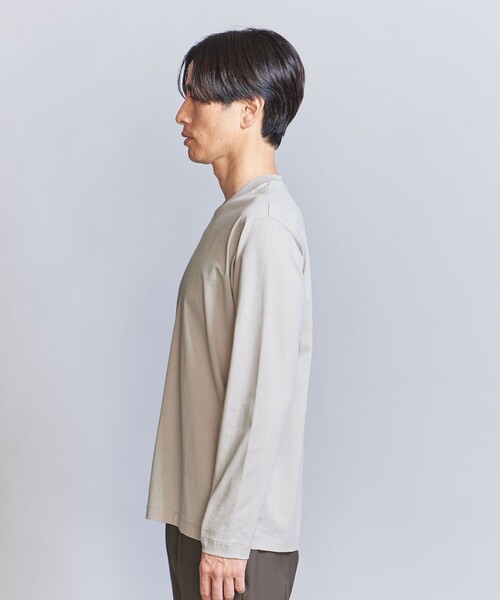 6 ハイゲージコットンロングスリーブT SHIPS（シップス） tシャツ SHIPS: コットン ハイゲージ ポンチ ライト