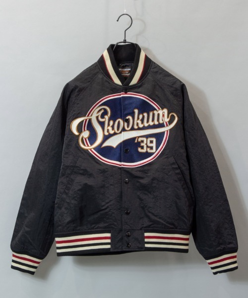 SKOOKUM（スクーカム） スタジャン L グリーン メンズ : ZOZOTOWN