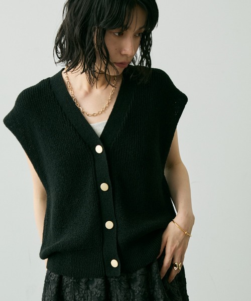 ベスト ジレ タイニーヘリンボーン コンパクトジレ レディース タイニーヘリンボーン コンパクトジレ｜トゥモローランド 公式通販