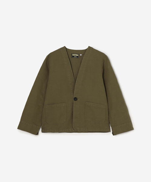 【VETRA】ジャケット VETRA ジャケット ノーカラージャケット | コットンリネン WOMEN