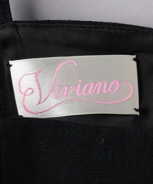 VIVIANO キャミソール 「VIVIANO」フラワー アップリケ ビスチェ