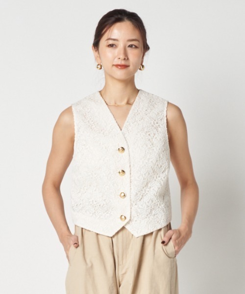 yori ビックフリルジレ ダブルクロスフリルジレ | 2025SPうめだ阪急