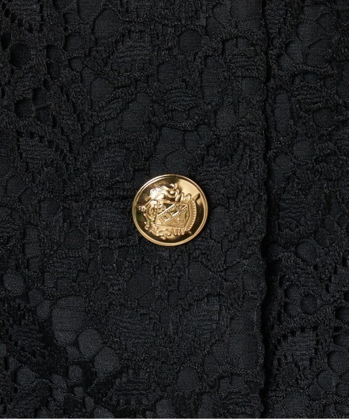 HELIOPOLE ベスト ジレ EMBROIDERY LACE VEST レディース