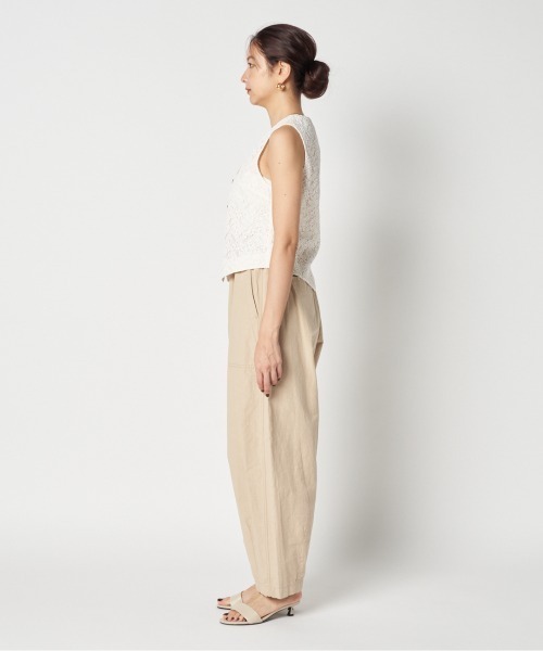 トップス HELIOPOLE EMBROIDERY LACE VEST EMBROIDERY LACE VEST｜HELIOPOLE｜HÉLIOPÔLE（エリオポール