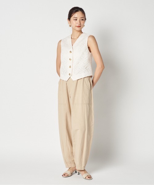 HELIOPOLE(エリオポール) ベスト ジレ EMBROIDERY LACE VEST HELIOPOLE(エリオポール) ベスト ジレ EMBROIDERY LACE VEST