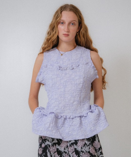 HONEY MI crinkle frill tops レディース : ZOZOTOWN Yahoo!店
