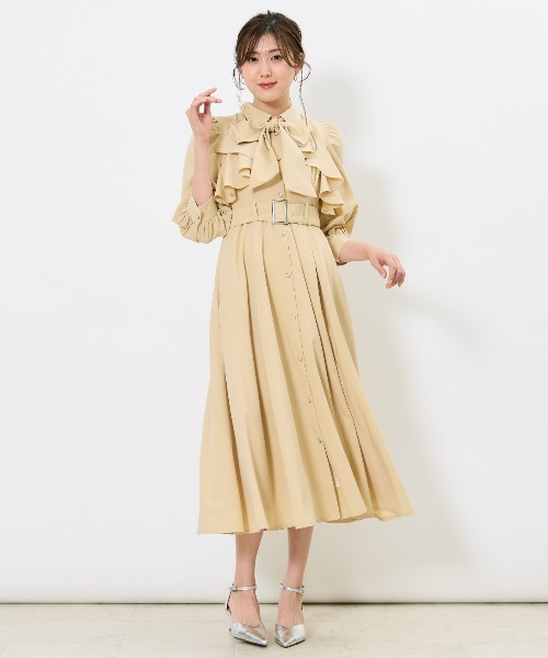 AND COUTURE(アンドクチュール) ワンピース ストライプフリル AND COUTURE(アンドクチュール) ワンピース ストライプフリル