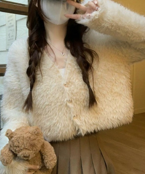 「DIAVEL」 ニットカーディガン M ピンク レディース_画像2