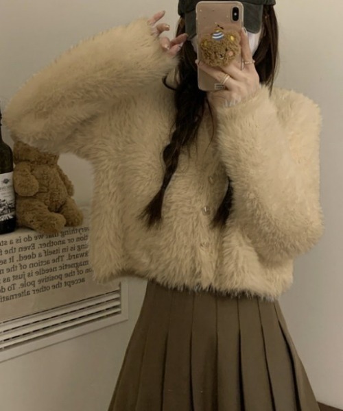 「DIAVEL」 ニットカーディガン M ピンク レディース_画像4