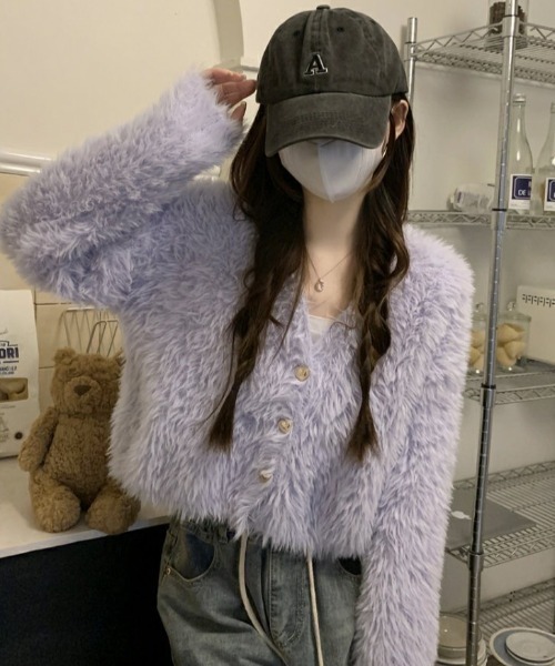 「DIAVEL」 ニットカーディガン M ピンク レディース_画像8