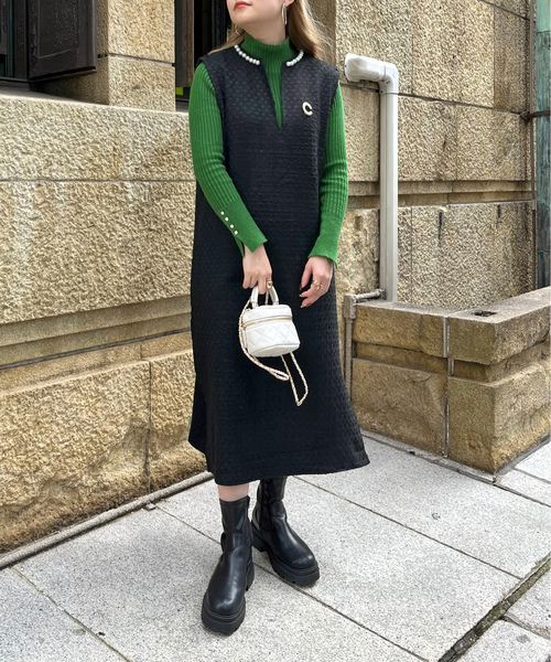 「prose verse」 サロペットスカート フリ- グレー レディース_画像2