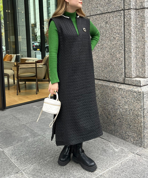 「prose verse」 サロペットスカート フリ- グレー レディース_画像9