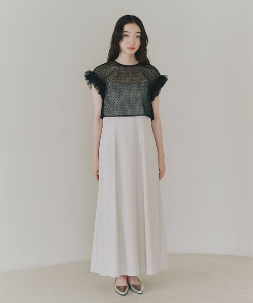 kaene ドレス ドットブラウスセットドレス「kaene直営限定」結婚 kaene ドレス ドットブラウスセットドレス「kaene直営限定」結婚