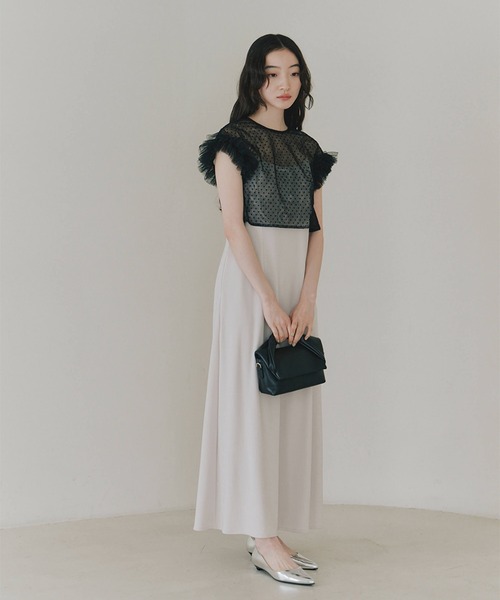 kaene ドレス ドットブラウスセットドレス「kaene直営限定」結婚 kaene ドレス ドットブラウスセットドレス「kaene直営限定」結婚