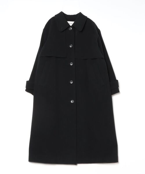 Ray BEAMS（レイ ビームス） ステンカラーコート 0 ブラック