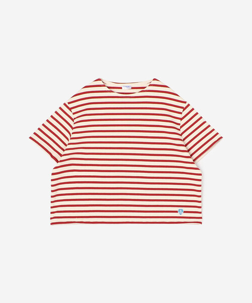 【ORCIVAL】コットンロード　ルーズTシャツ　赤　クルーネック ORCIVAL | コットンロード クルーネックTシャツ WOMEN（Tシャツ
