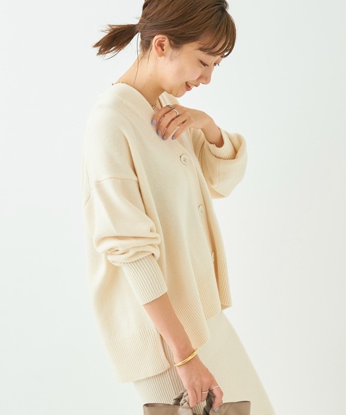 plage（プラージュ） ニットカーディガン FREE ホワイト レディース