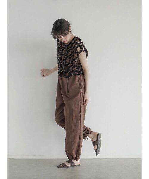 ニット セーター Circle motif crochet vest レディース FIKA. ニット セーター Circle motif crochet vest レディース