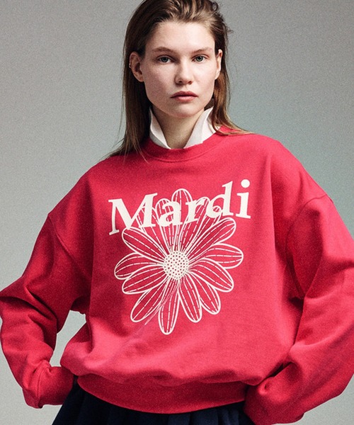 「Mardi Mercredi」 スウェットカットソー FREE レッド レディース