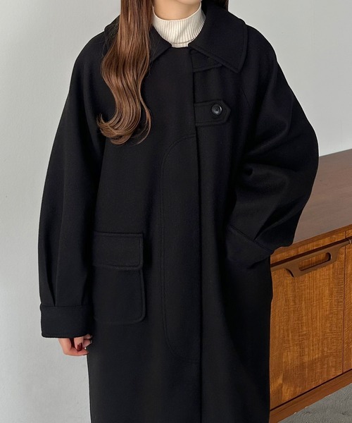 callautia（カラウティア） ステンカラーコート LARGE ダークグレー