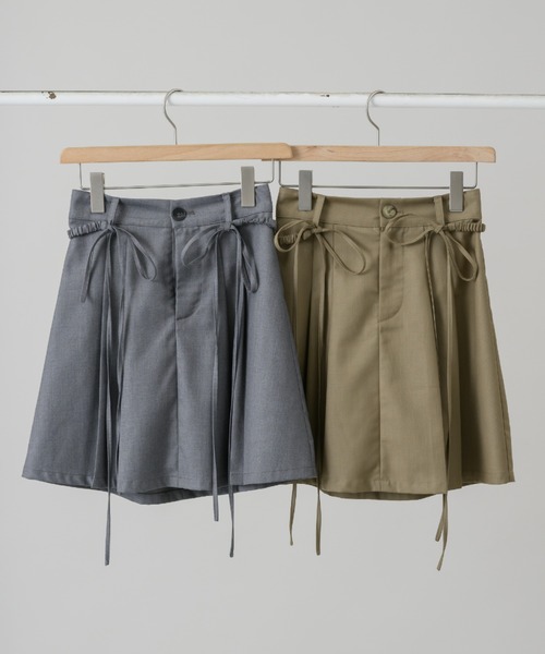 idem プリーツスカート drawstring check pleats skirt – idem