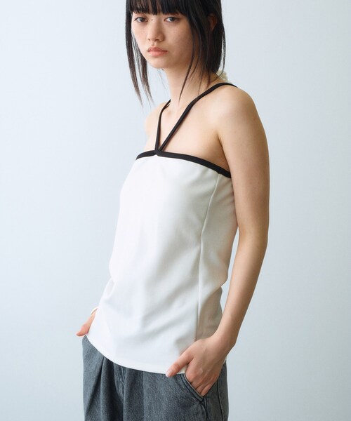 CODE A タンクトップ ノースリーブ design cut camisole レディース