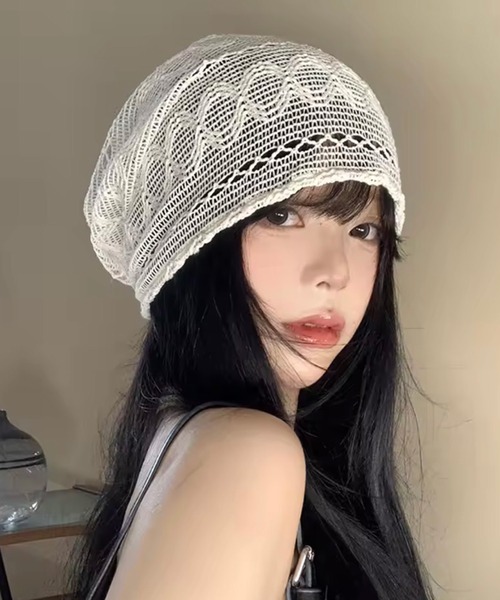 ニットキャップ・ビーニー Fallett Summer knit beret charcoal FA2401CA13CH 47 フォーティーセブン ニットキャップ HAYMAKER '47 CUFF KNIT