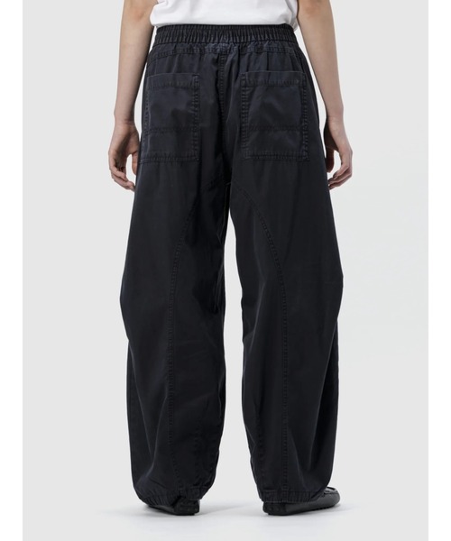 GAP パンツ ミッドライズ ツイル バレルパンツ レディース