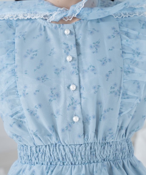 Pal elfy ワンピース 花柄ボウタイフレアワンピース : ZOZOTOWN Yahoo