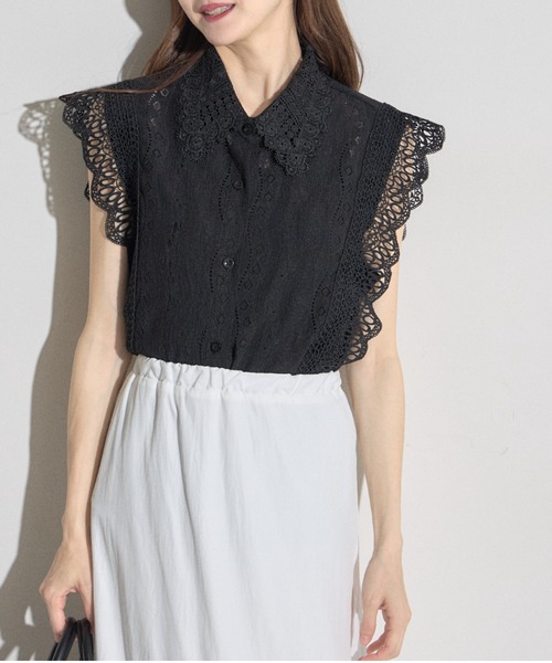 tocco closet ブラウス シャツ 「ZOZO限定」襟付きノースリーブ