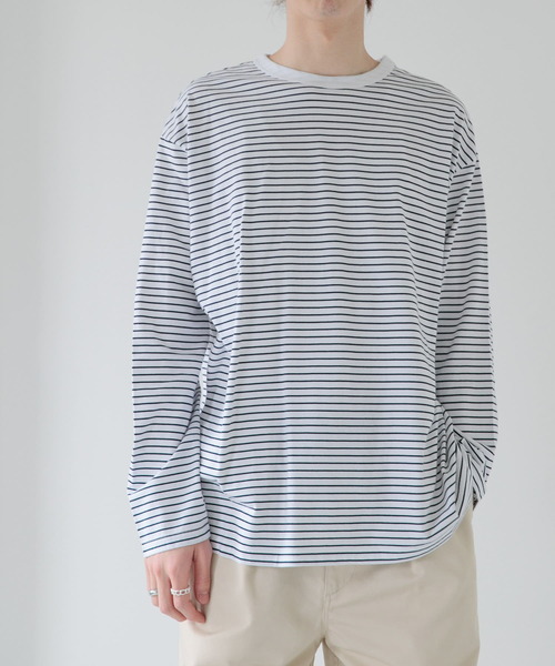 「FORK&SPOON」 長袖Tシャツ 4 ブラック系その他 メンズ