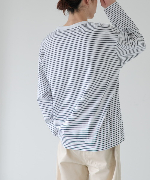 「FORK&SPOON」 長袖Tシャツ 4 ブラック系その他 メンズ
