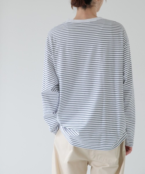 「FORK&SPOON」 長袖Tシャツ 4 ブラック系その他 メンズ