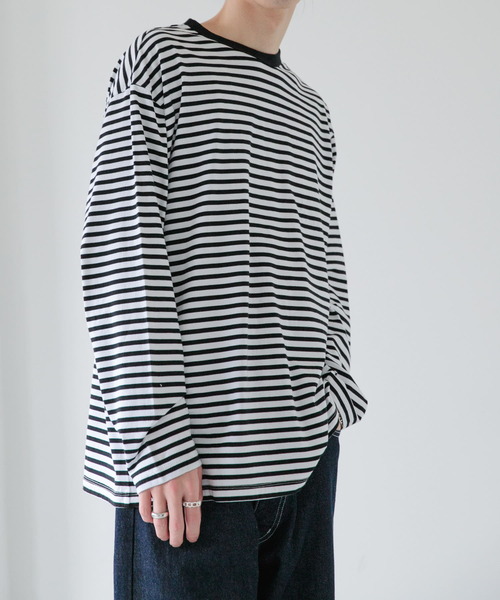 「FORK&SPOON」 長袖Tシャツ 4 ブラック系その他 メンズ