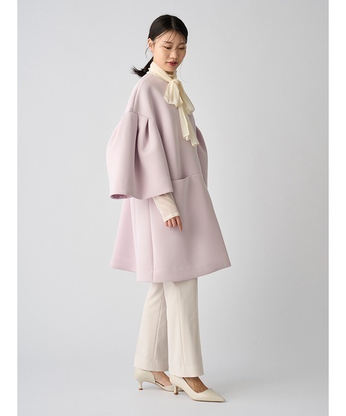 セルフォード ノーカラーコート ピンク 36サイズ CELFORD（セルフォード） ノーカラーコート FREE ピンク レディース