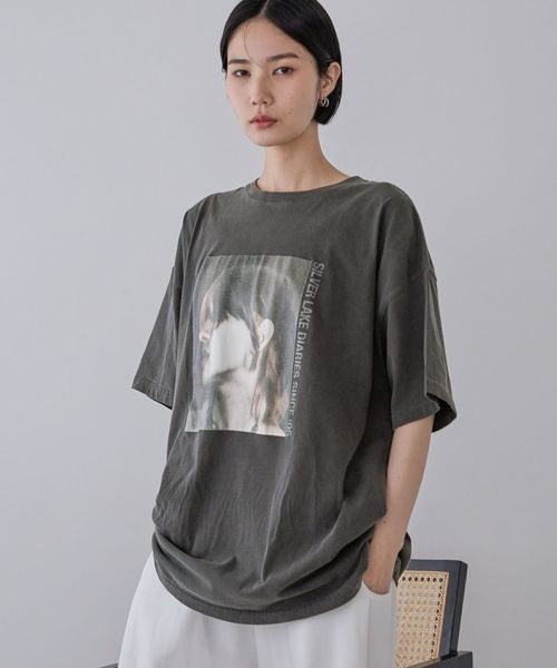 JEANASIS tシャツ ROCKフォトクラック BIG TEE/586510