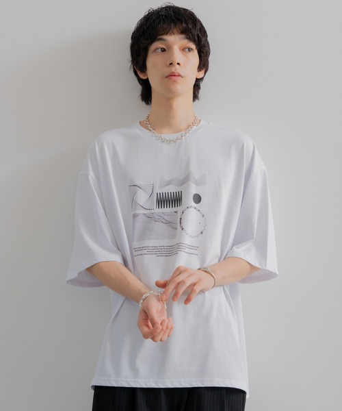 「SINSS」 半袖Tシャツ SMALL ホワイト メンズ