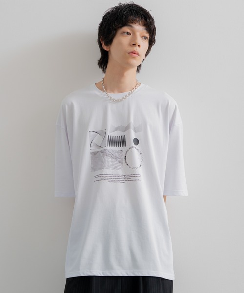 「SINSS」 半袖Tシャツ SMALL ホワイト メンズ