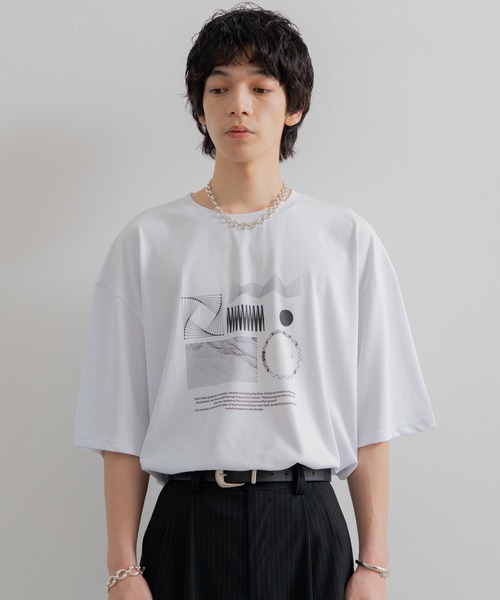 「SINSS」 半袖Tシャツ SMALL ホワイト メンズ