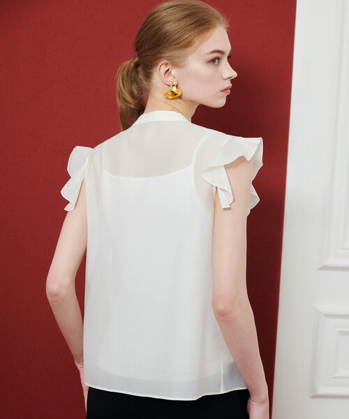 ブラウス シャツ 「LOULOU WILLOUGHBY」ラッフルボリュームブラウス レディース LOULOU WILLOUGHBY ブラウス シャツ 「LOULOU WILLOUGHBY