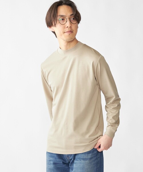 SHIPS（シップス） tシャツ 「WEB限定」SHIPS: ポンチ モックネック
