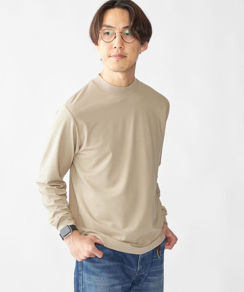 SHIPS（シップス） tシャツ 「WEB限定」SHIPS: ポンチ モックネック